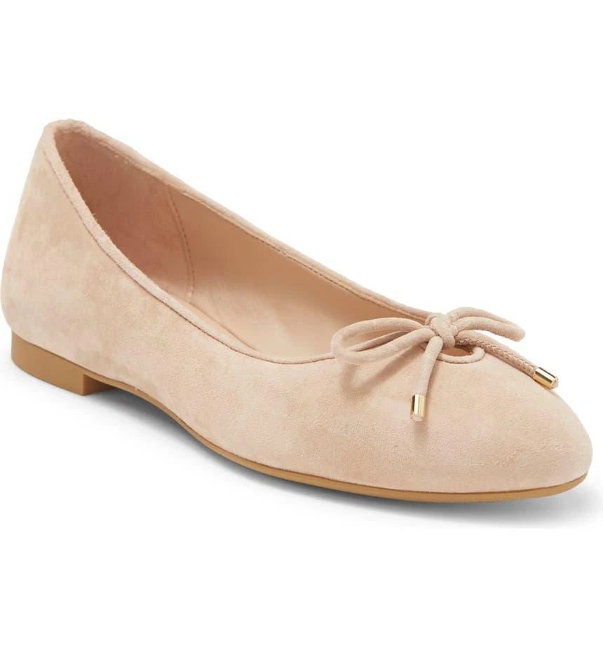 商品Stuart Weitzman|Gabby Leather Ballet Flat - Multiple Widths Available,价格¥1281,第1张图片