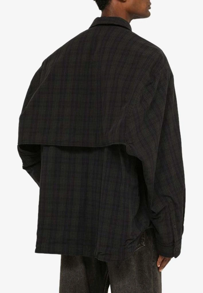 商品Balenciaga|Checked Convertible Overshirt,价格¥9944,第3张图片详细描述