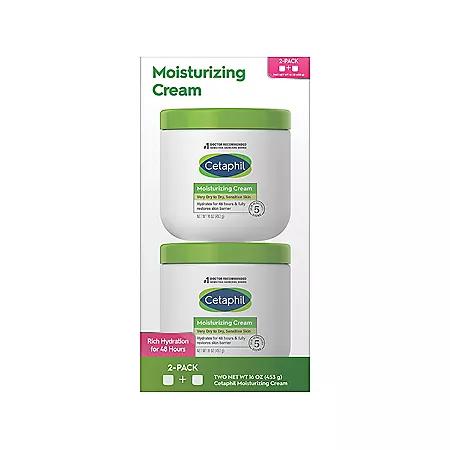 Cetaphil Moisturizing Cream for Very Dry, Sensitive Skin - Fragrance Free (16 oz., 2 pk.)商品第1张图片规格展示