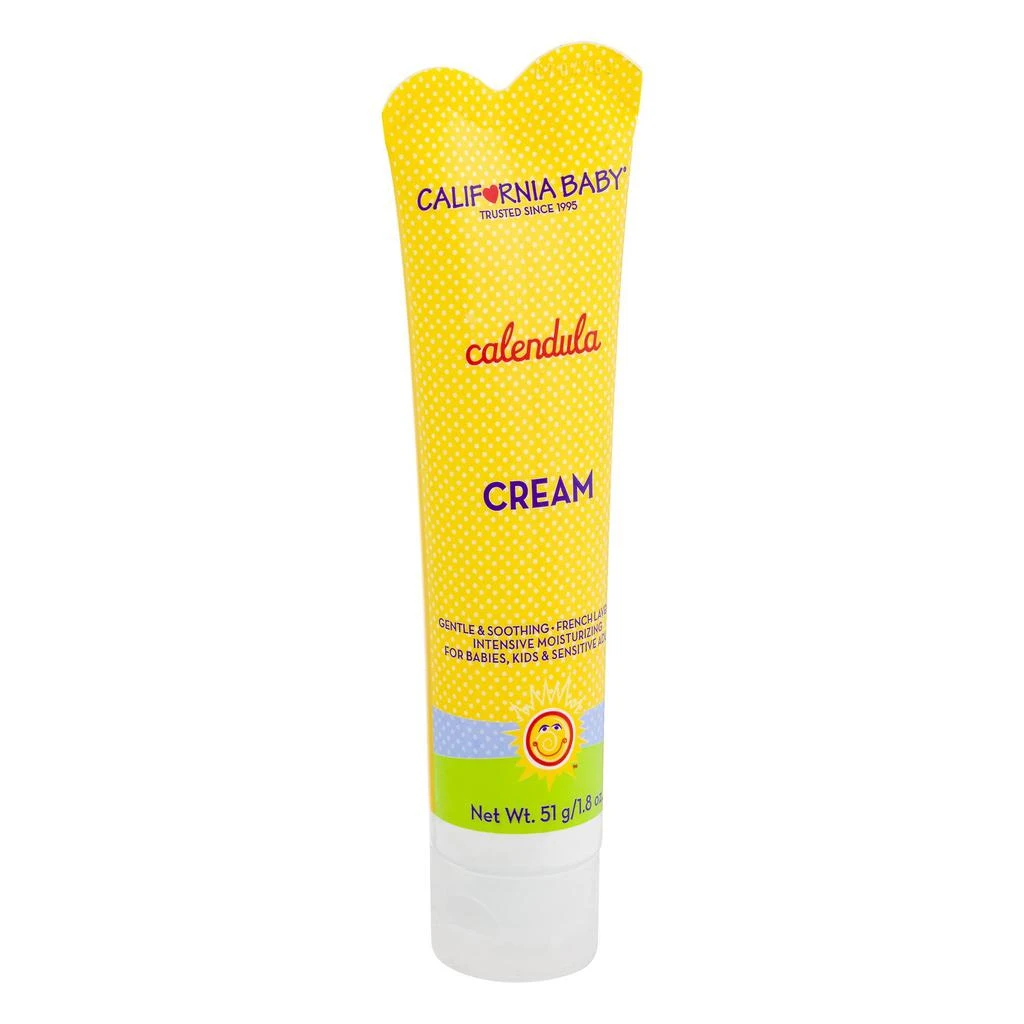 商品California Baby|California Baby Calendula Moisturizing Cream - Hydrates Soft, Sensitive Skin, Plant-Based, Vegan Friendly, Soothes Irritation Caused by Dry Skin on Face, Arms & Body, 1.8oz,价格¥168,第3张图片详细描述