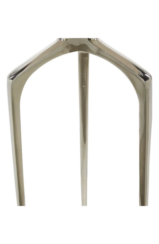 商品VIVIAN LUNE HOME|Silver Aluminum Contemporary Accent Table with 3 Tripod Legs,价格¥743,第4张图片详细描述