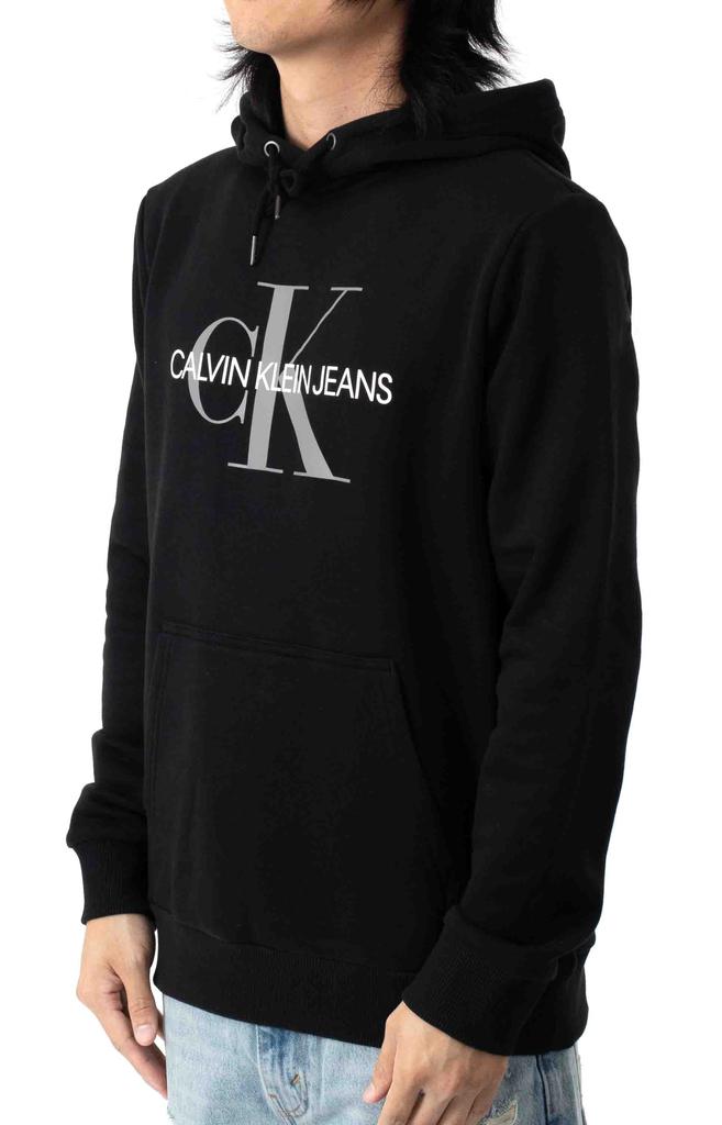 Monogram Logo Pullover Hoodie - Black商品第2张图片规格展示