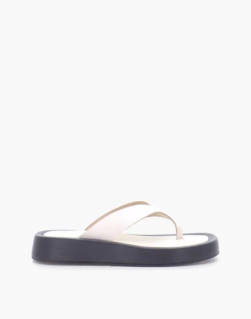 商品Madewell|ALOHAS Leather Overcast Sandals in Ivory,价格¥1178,第1张图片