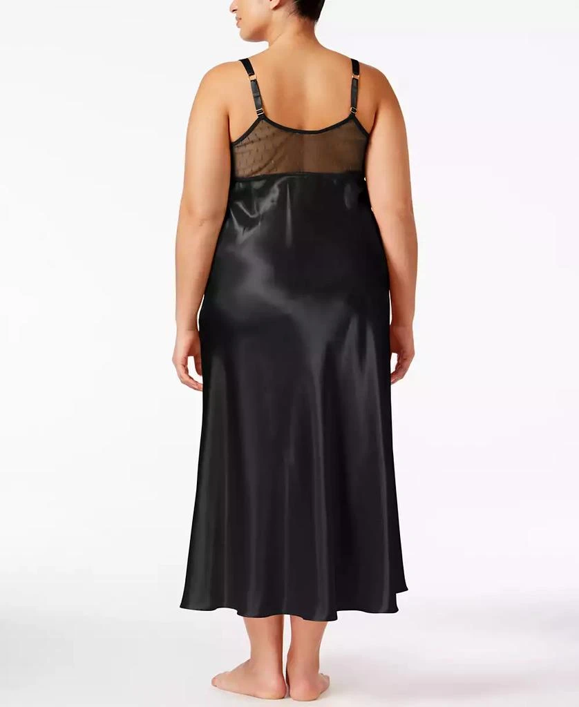 商品Flora Nikrooz|Plus Size Satin Stella Lingerie Nightgown,价格¥525,第2张图片详细描述