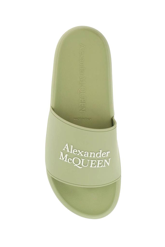 Alexander Mcqueen Logoed Rubber Slides商品第2张图片规格展示