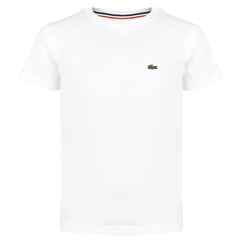 商品Lacoste|Boys White Short Sleeve T Shirt,价格¥78,第1张图片