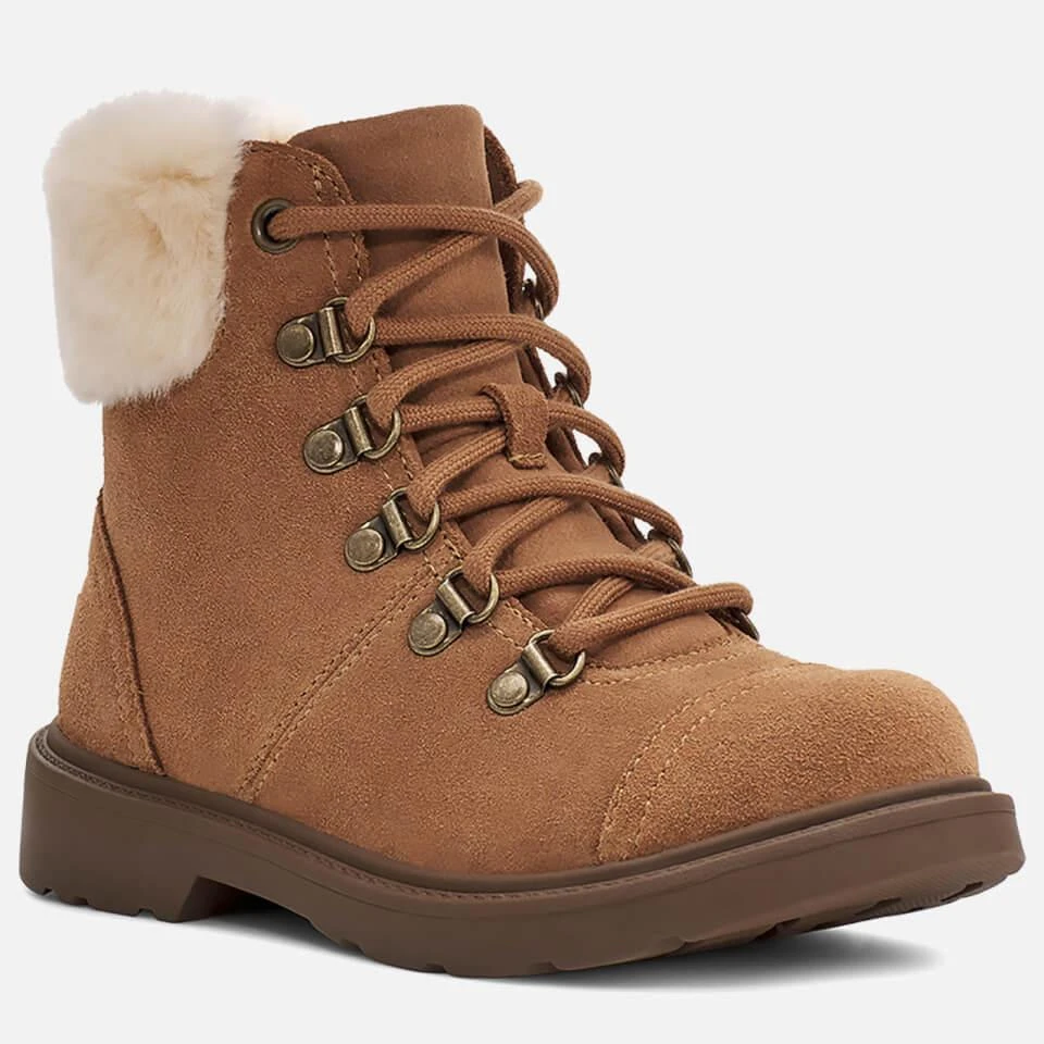 商品UGG|UGG KIDS' AZELL HIKER ALL WEATHER BOOTS - CHESTNUT,价格¥418,第3张图片详细描述