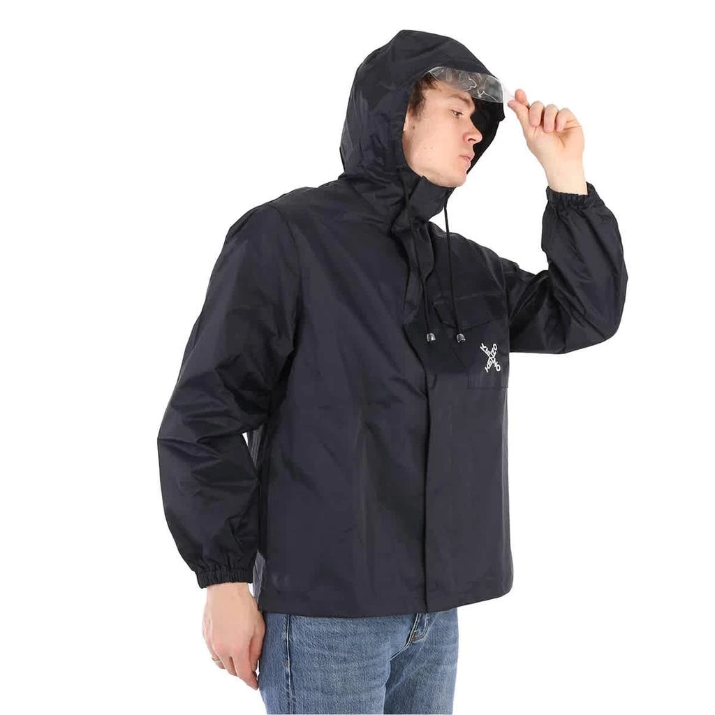 商品Kenzo|Kenzo Mens Black Nylon Logo Windbreaker Jacket, Size Large,价格¥1723,第2张图片详细描述