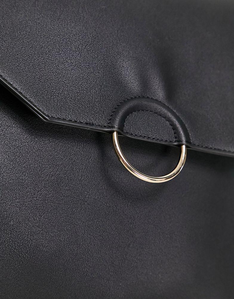 ASOS DESIGN ring detail backpack in black商品第3张图片规格展示