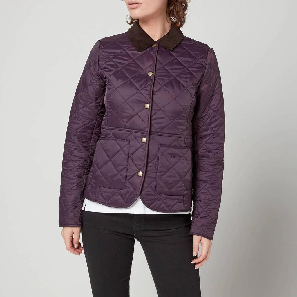 商品Barbour|Barbour Women's Deveron Polar Quilted Jacket - Elderberry,价格¥795,第1张图片