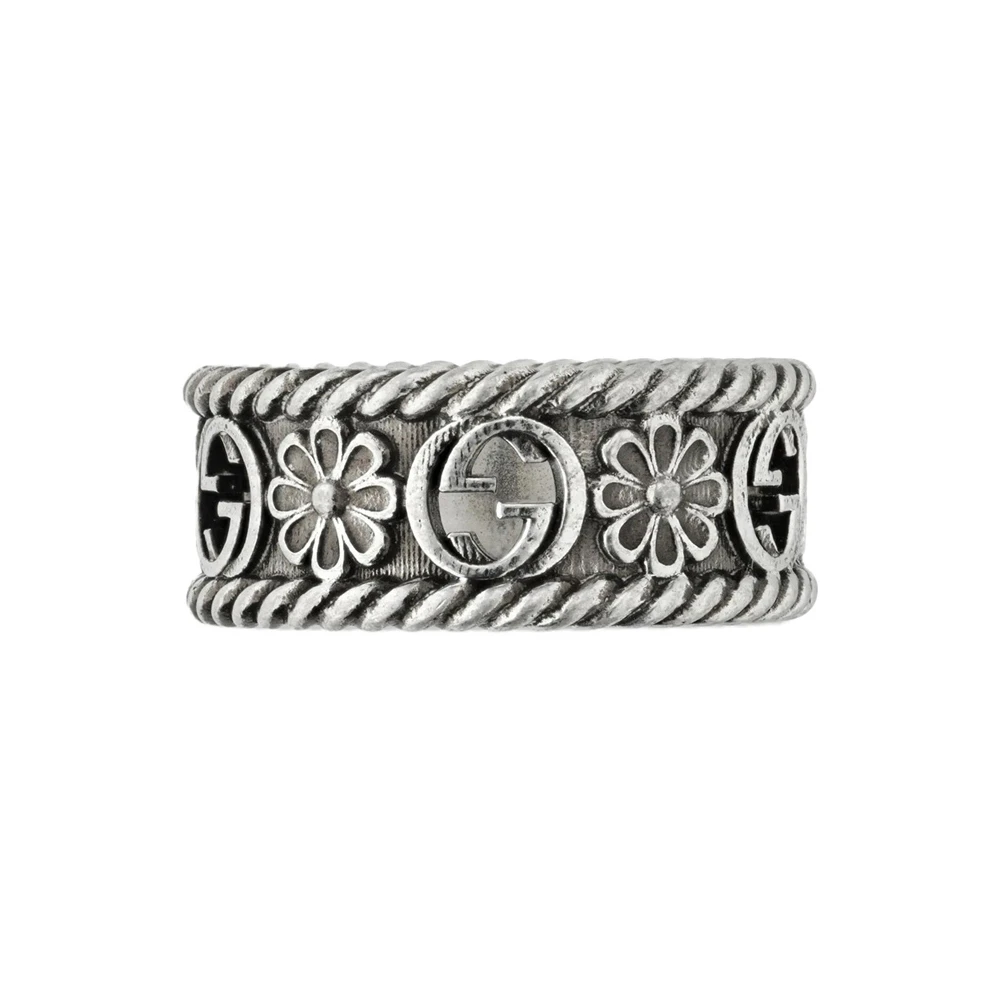 商品Gucci|GUCCI 黑色女士戒指 YBC577263001,价格¥1370,第1张图片