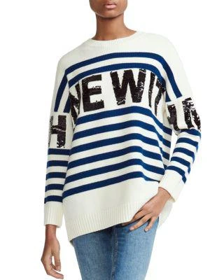 商品Maje|Mystica Striped & Sequined Sweater,价格¥990,第1张图片