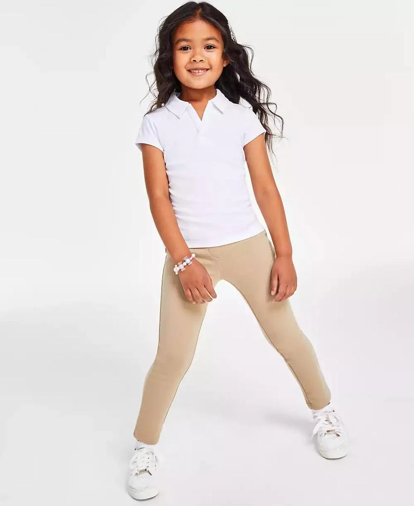 商品Nautica|Little Girls Uniform Knit Jeggings,价格¥106,第1张图片