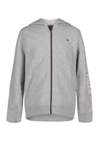 商品Tommy Hilfiger|Women's Tommy Signature Stripe Zip Front Hoodie,价格¥360,第1张图片