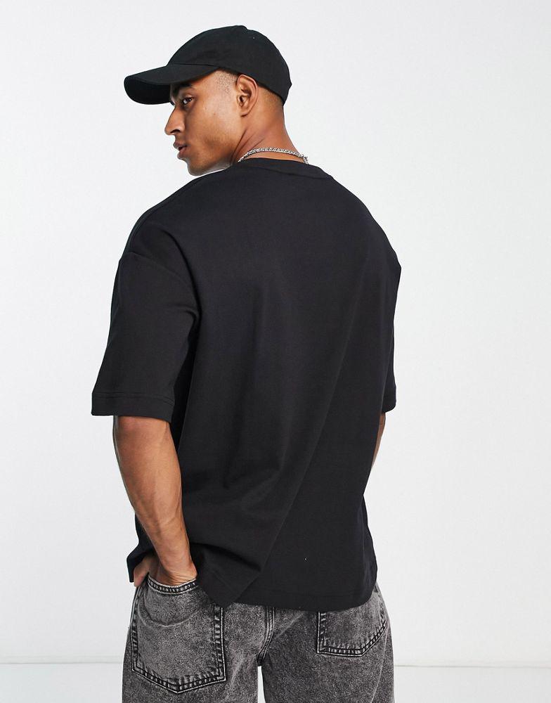 Calvin Klein boxy fit t-shirt with print in black商品第2张图片规格展示