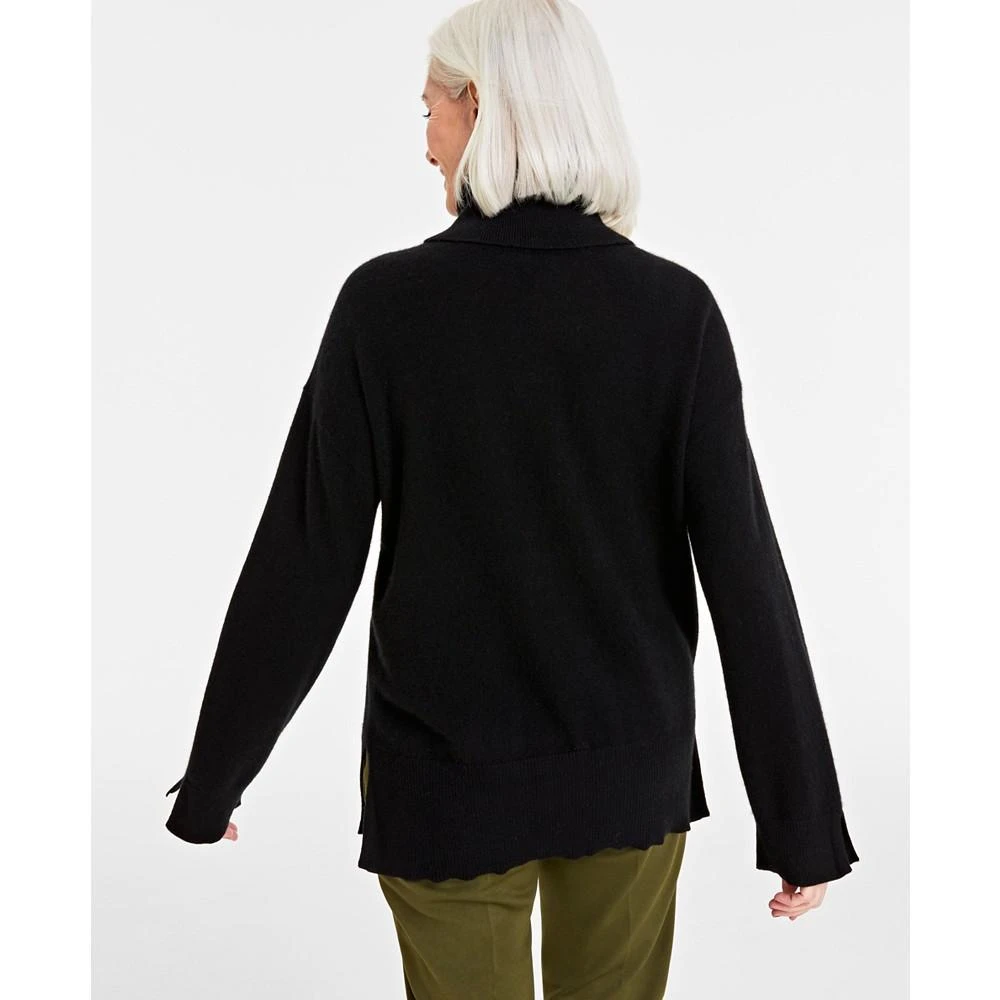 商品Charter Club|Women's 100% Cashmere Turtleneck Split-Hem Sweater, Created for Macy's,价格¥152,第2张图片详细描述