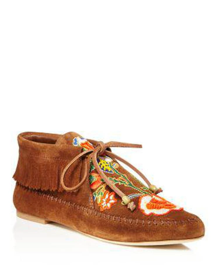 商品Tory Burch|Huntington Bead Embroidered Fringe Booties ,价格¥1309,第1张图片