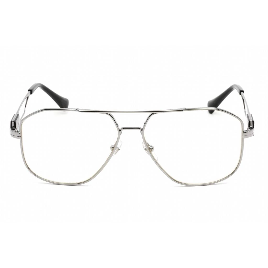商品Versace|Versace Men's Eyeglasses - Clear Lens Grey Metal Aviator Shape Frame | 0VE1287 1001,价格¥844,第2张图片详细描述