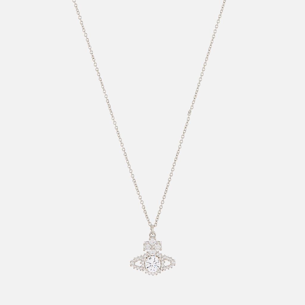 商品Vivienne Westwood|Vivienne Westwood Women's Valentina Orb Pendant - Platinum/White,价格¥1120,第1张图片