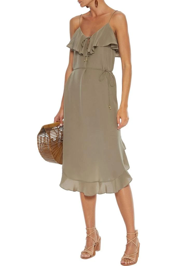 商品Zimmermann|Ruffled silk crepe de chine midi dress,价格¥676,第2张图片详细描述