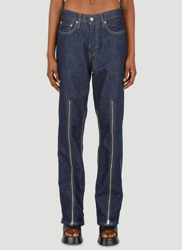 商品Levi's|x Levi's Zipper Straight Leg Jeans in Blue,价格¥2559,第1张图片