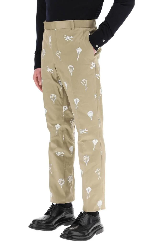 商品Thom Browne|Thom browne embroidered chino pants,价格¥6257,第4张图片详细描述