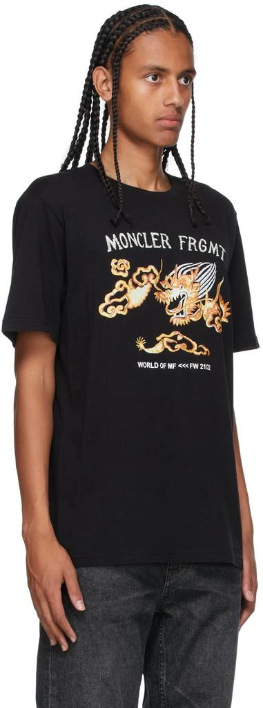 商品Moncler|黑色 7 Moncler FRGMT Hiroshi Fujiwara 系列 Dragon Graphic T 恤,价格¥3353,第2张图片详细描述
