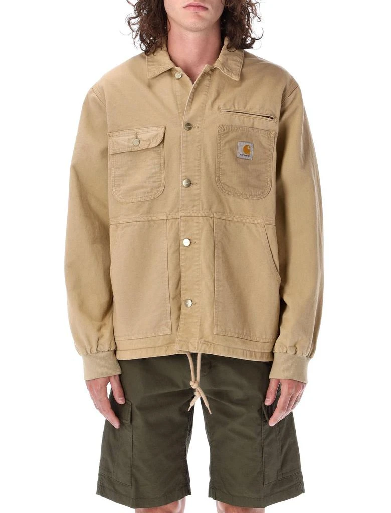 商品Carhartt WIP|Carhartt WIP Logo Patch Long-Sleeved Shirt Jacket,价格¥1163,第1张图片
