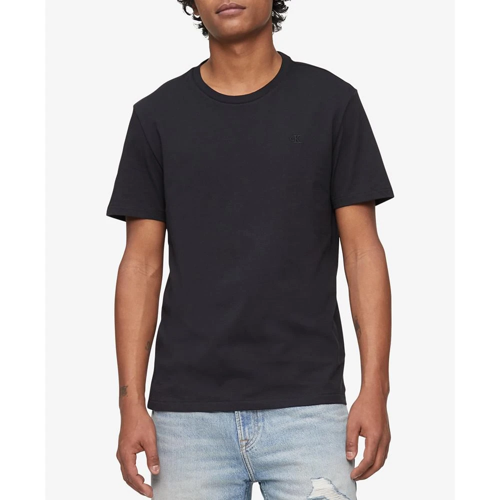 商品Calvin Klein|Men's Smooth Cotton Solid Crewneck T-Shirt,价格¥296,第1张图片
