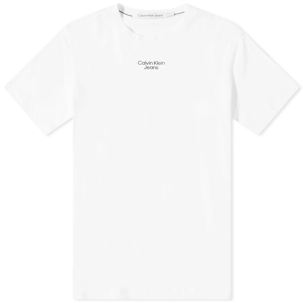 商品Calvin Klein|Calvin Klein Stacked Logo T-Shirt,价格¥203,第1张图片