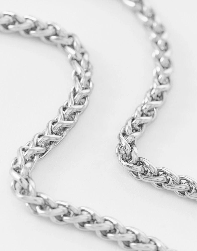 商品Reclaimed Vintage|Reclaimed Vintage unisex chain necklace in silver,价格¥96,第2张图片详细描述