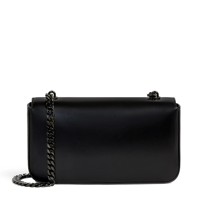 【白色】CELINE/赛琳 经典款TRIOMPHE系列 女士黑色皮革饰黑色凯旋扣配黑色链条单肩斜挎链条包199243BF4.38NN 商品