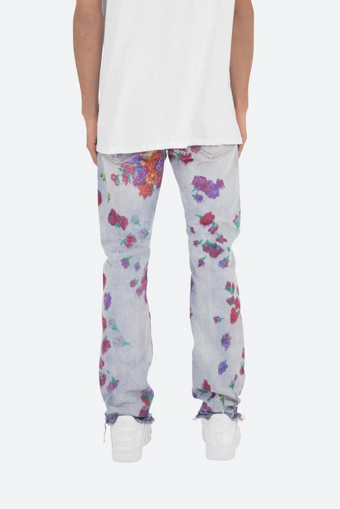 商品MNML|D281 Floral Straight Denim - Blue,价格¥226,第4张图片详细描述