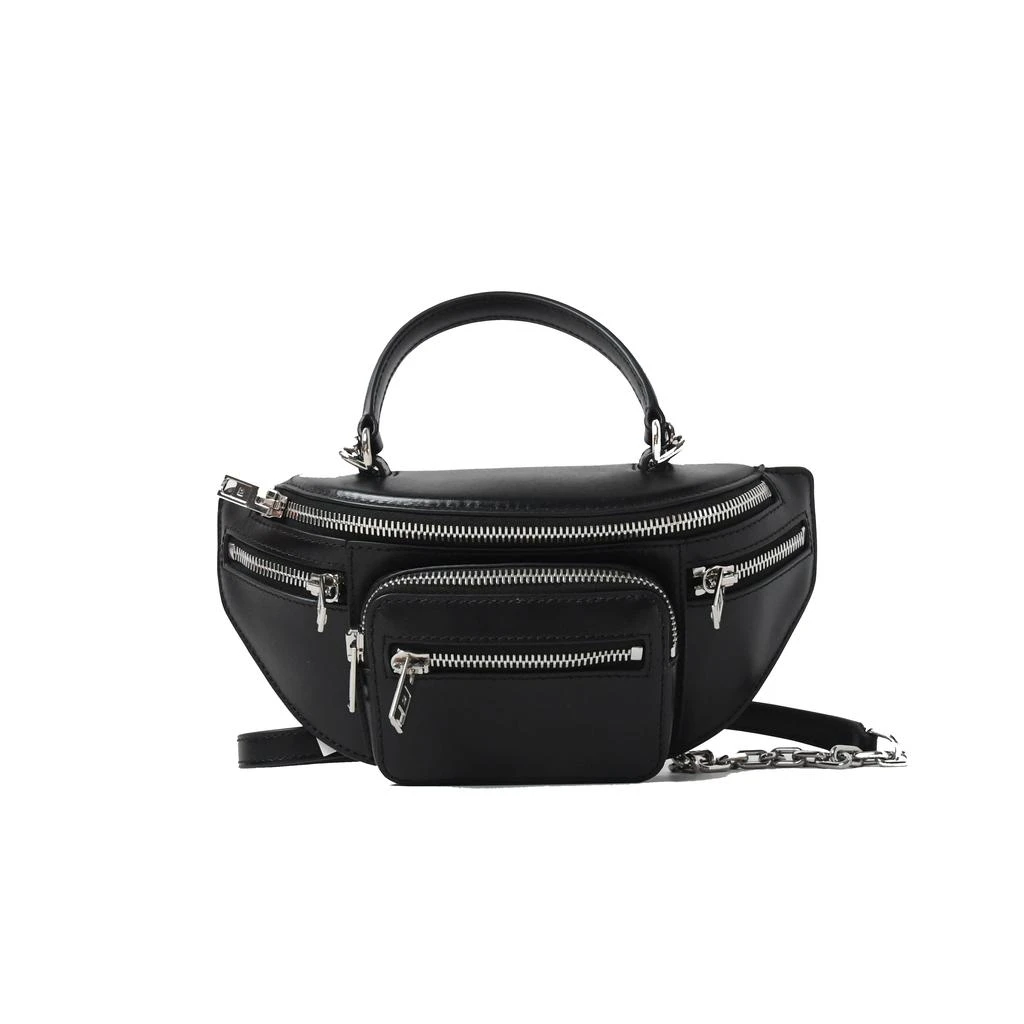 商品Alexander Wang|Alexander Wang Top Handle Belt Bag Black,价格¥4873,第1张图片