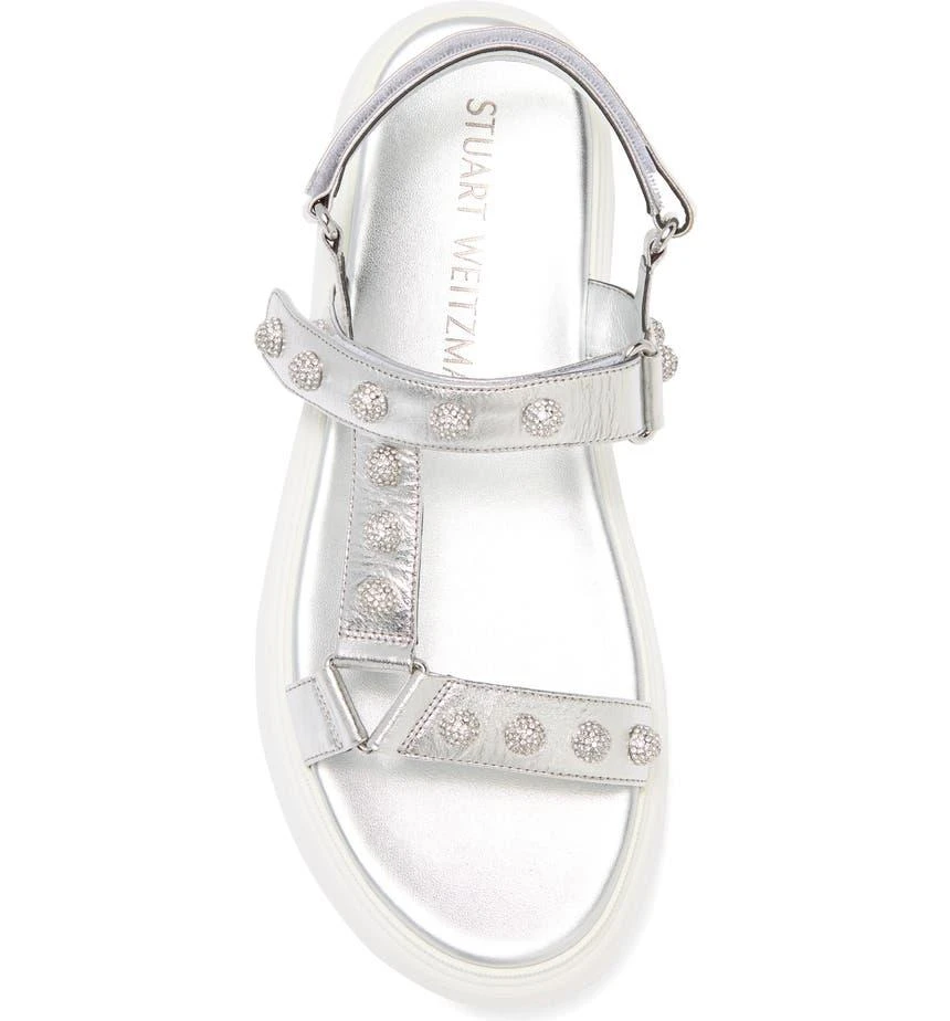 商品Stuart Weitzman|Zoelie Crystal Ball Sandal,价格¥931,第4张图片详细描述