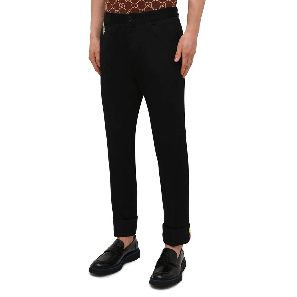 商品Versace|Versace Cotton Gabardine Trousers,价格¥2804,第2张图片详细描述