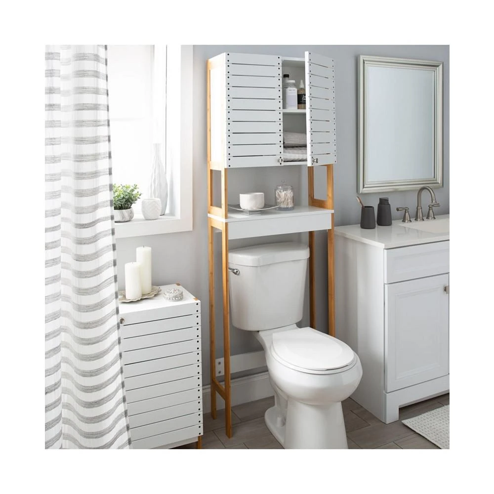 商品Neu Home|3 Shelf Over the Toilet Bamboo Space Saver Cabinet,价格¥1570,第2张图片详细描述