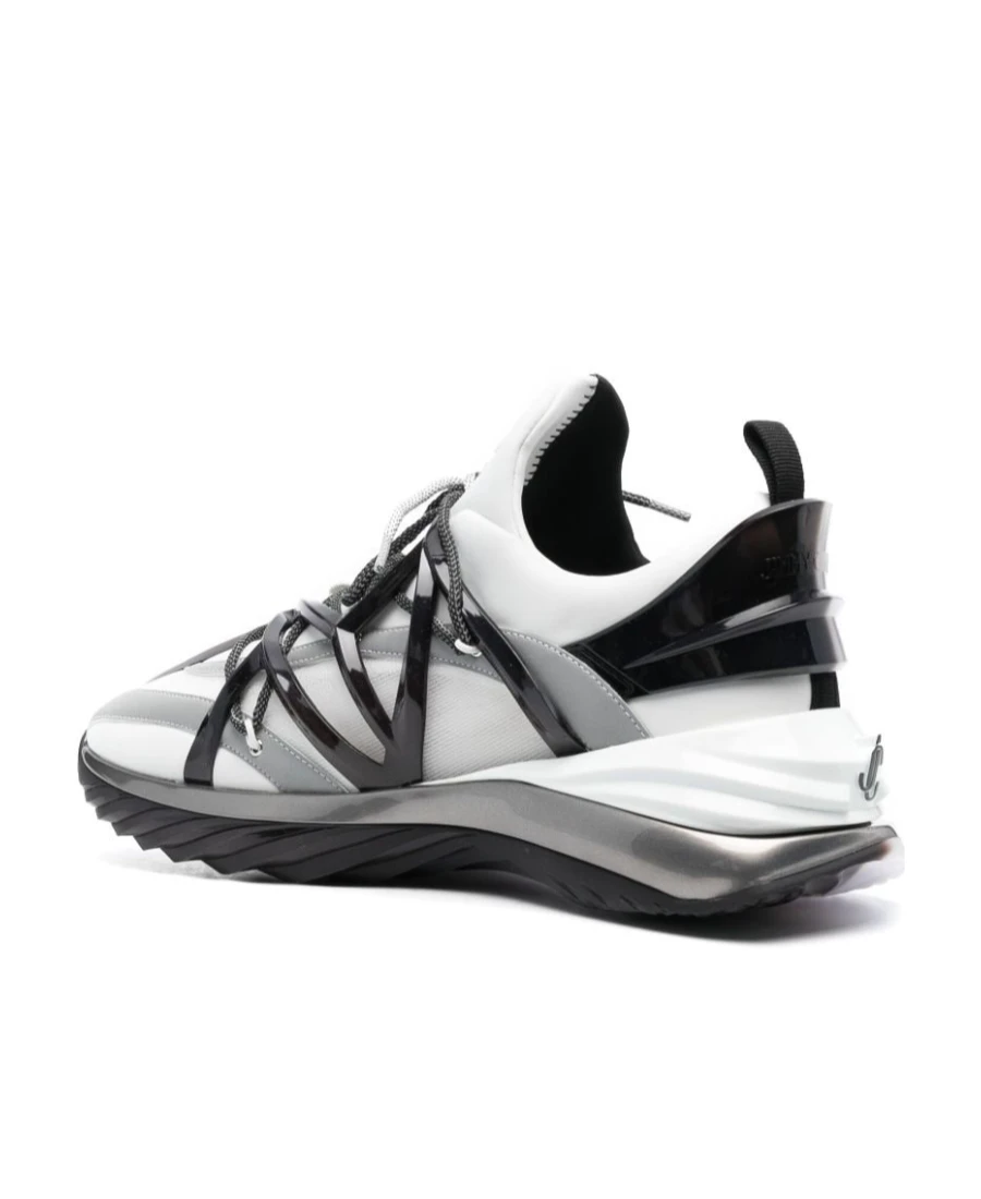 �商品【商品预售7天】 Jimmy Choo|Jimmy Choo 男士运动鞋 COSMOSMQYRBLACKWHITEMIX 白色,价格¥3499,第4张图片详细描述