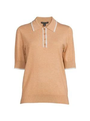 商品Saks Fifth Avenue|Short Sleeve Tipped Polo,价格¥158,第3张图片详细描述