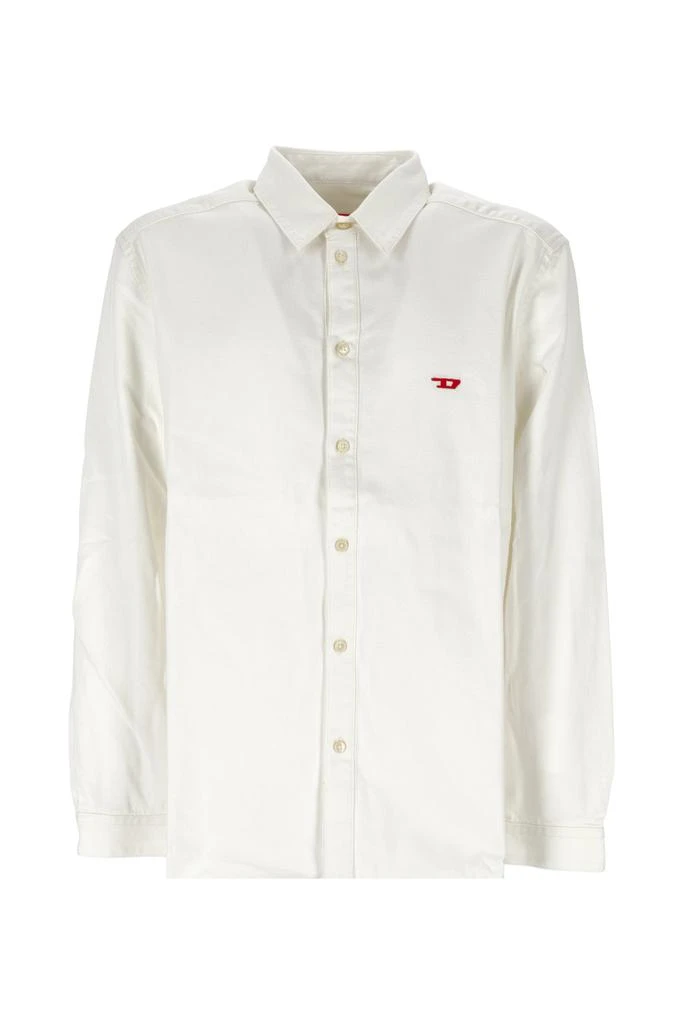 商品Diesel|Embroidered-logo button-up shirt,价格¥803,第1张图片