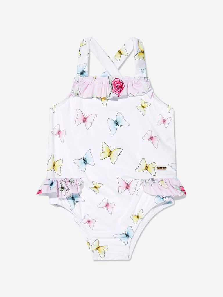 商品Patachou|Girls Butterflies Swimsuit in White,价格¥289,第1张图片