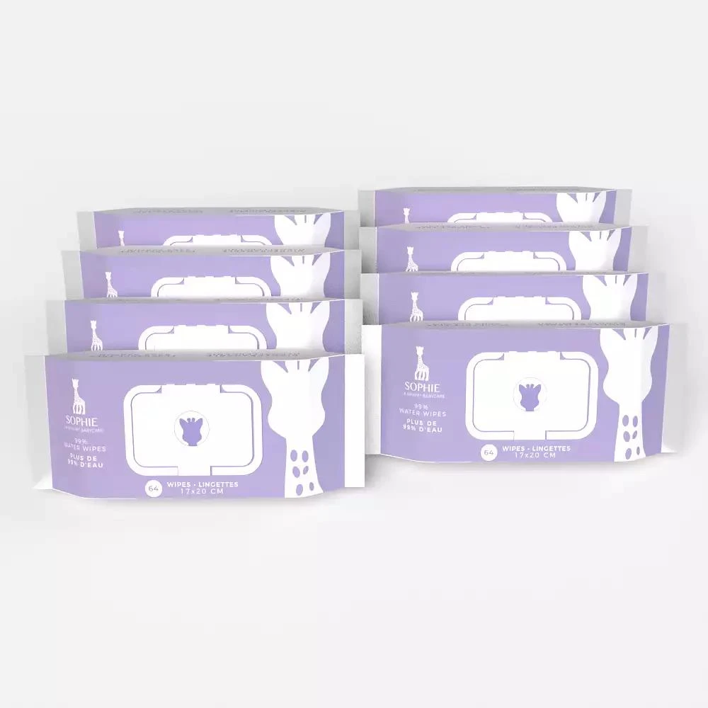 商品Sophie la Girafe Babycare|Water Wipes, 64 count-Case pack of 8,价格¥216,第2张图片详细描述