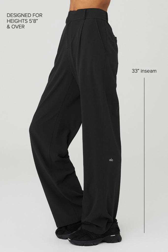 商品Alo|High-Waist Dreamscape Trouser (Long) - Black,价格¥1110,第2张图片详细描述