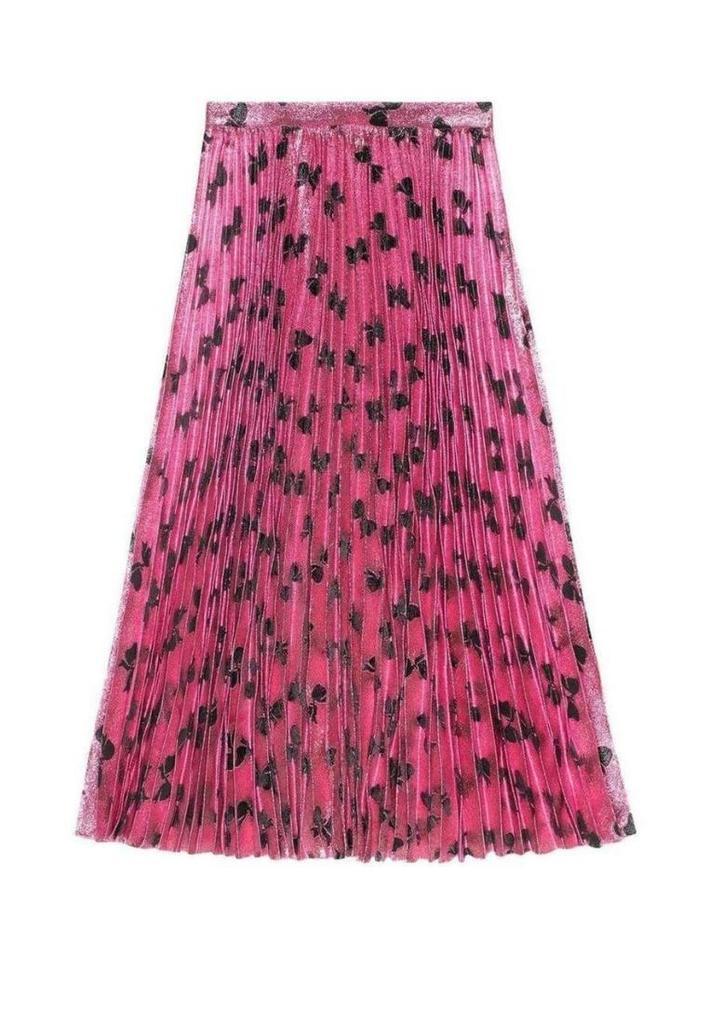 商品Gucci|Iridescent Bow Lurex Pleated Skirt,价格¥7703,第1张图片