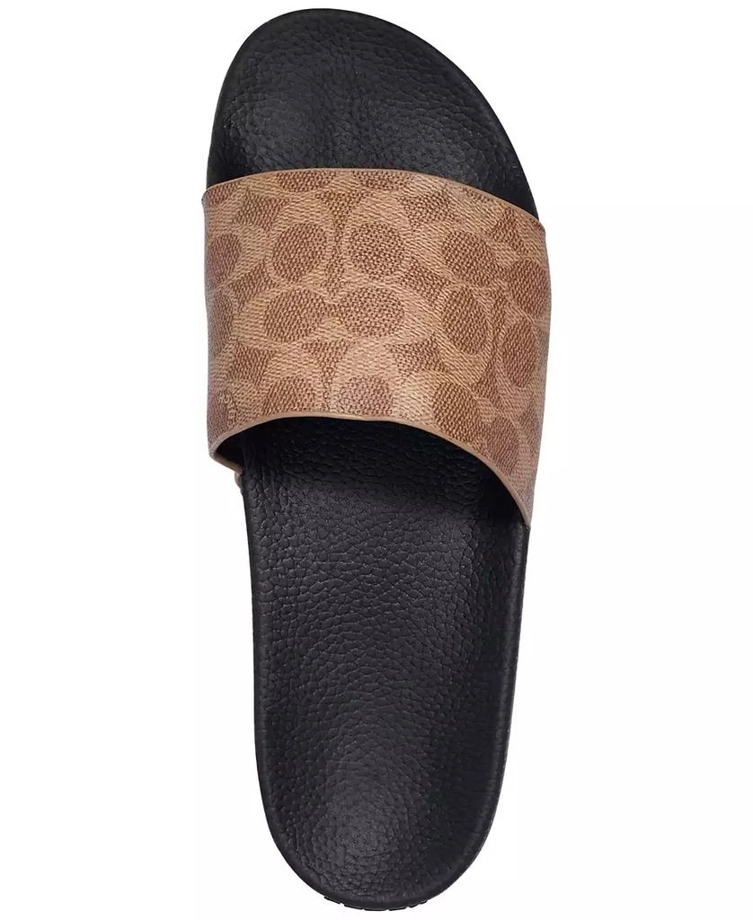 商品Coach|Men's Signature Coated Canvas Pool Slide,价格¥712,第3张图片详细描述