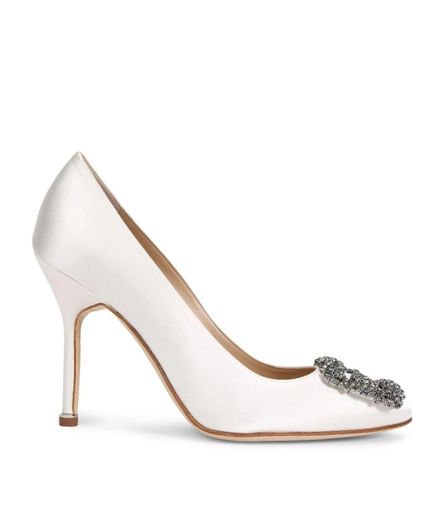 商品Manolo Blahnik|Satin Hangisi Pumps 105,价格¥9790,第3张图片详细描述