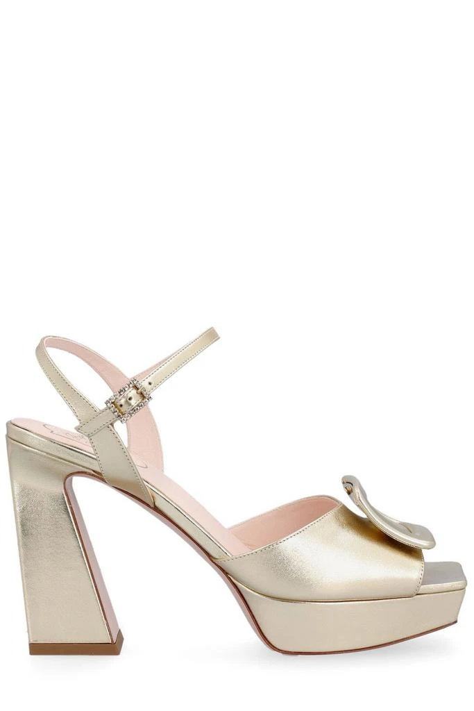 商品Roger Vivier|Roger Vivier Covered Buckle Platform Sandals,价格¥4406,第1张图片