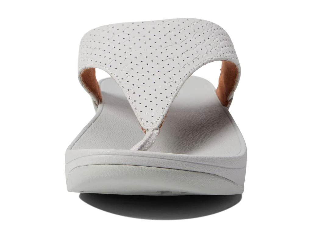 商品FitFlop|Lulu Perf Croc-Embossed Leather Toe Post Sandals,价格¥463,第2张图片详细描述