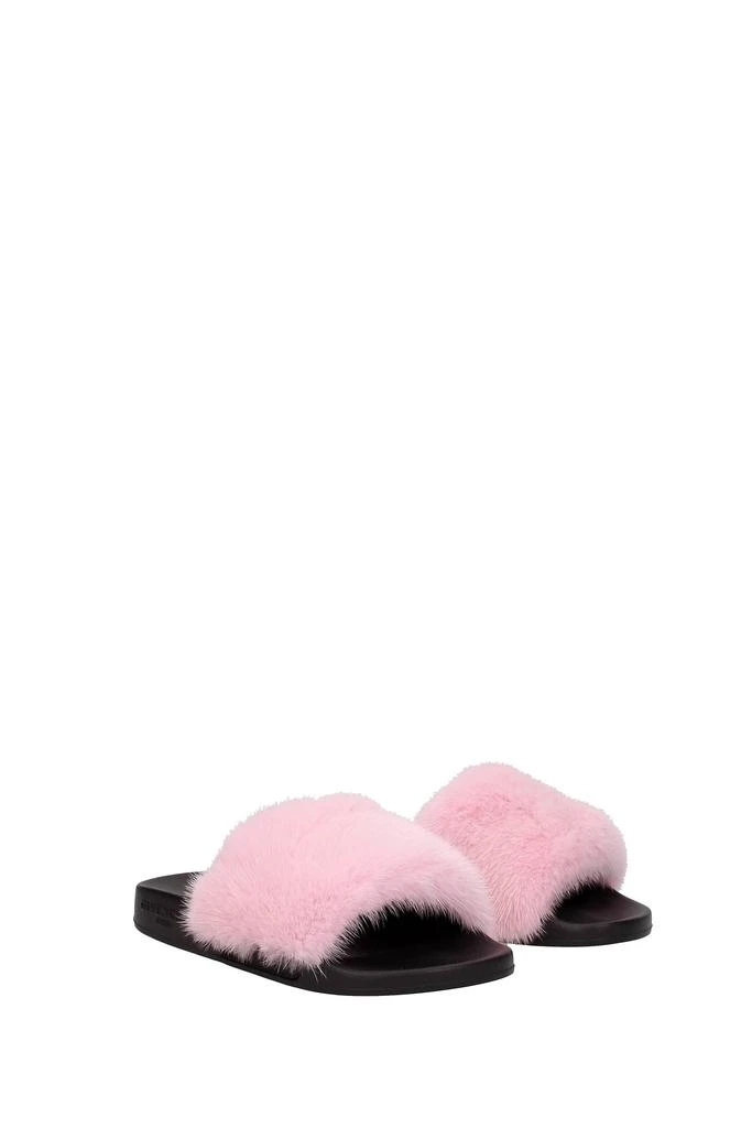 商品Givenchy|Slippers and clogs Fur Pink,价格¥1940,第2张图片详细描述