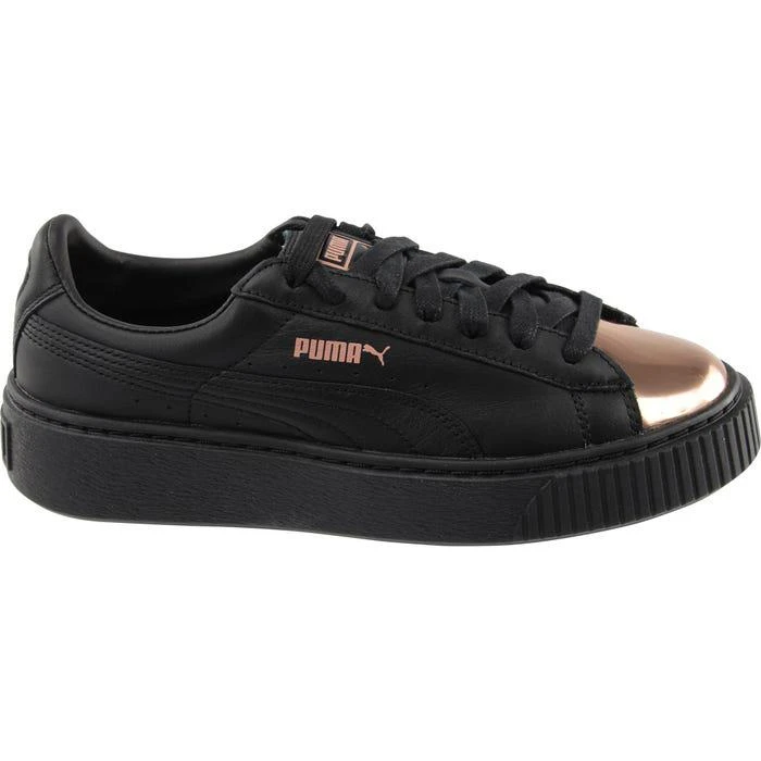 商品Puma|Basket Platform Metallic运动鞋,价格¥262,第2张图片详细描述